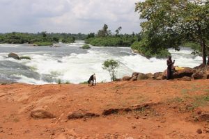 Whitewater rafting the Nile River through Nalubale