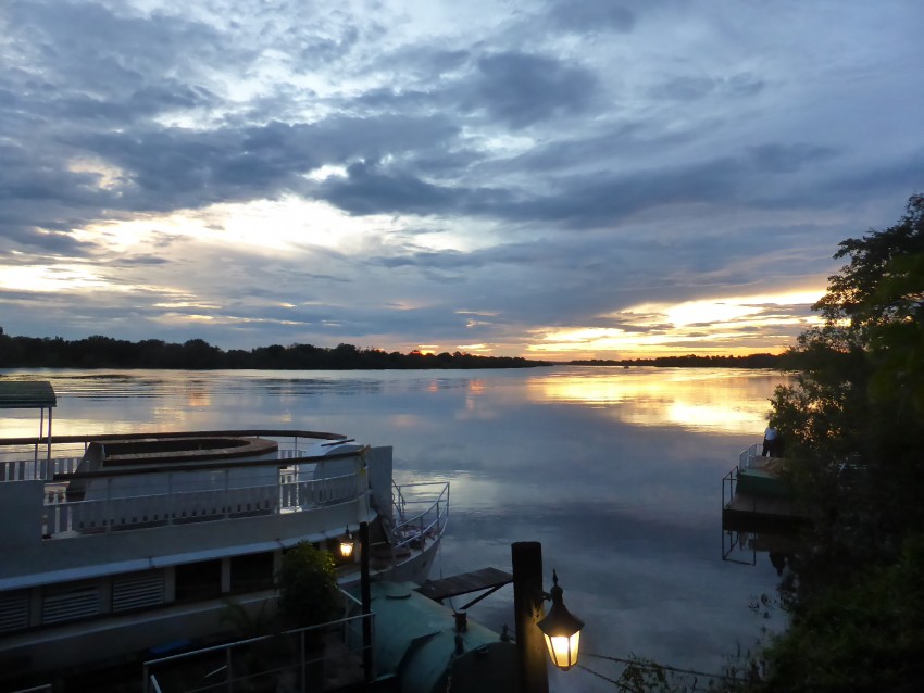 A beautiful sunset on the Zambezi River. 