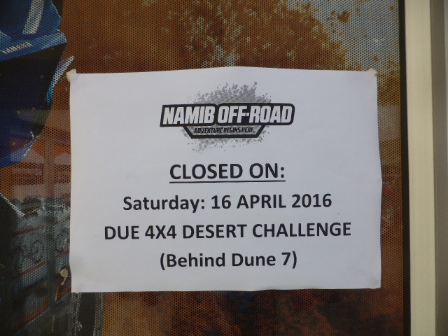 Lucky sign find! Walvis Bay 4x4 Off-Road Challenge.