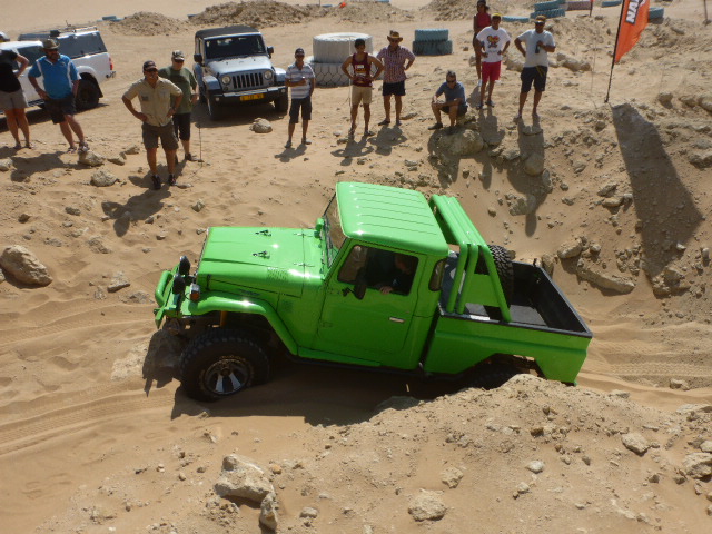 #3 - trying to get through a deep hole full of very soft sand.