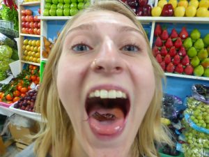 Scorpion Eating in Mexico City