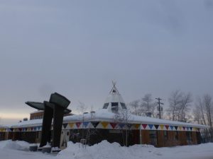 Dog Sledding in Fort Chipewyan, Alberta, Canada.
