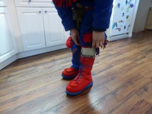 Dog Sledding in Fort Chipewyan, Alberta, Canada.